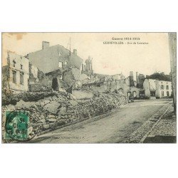 carte postale ancienne 54 GERBEVILLER. Rue de Lorraine 1915
