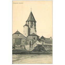 carte postale ancienne 12 CEIGNAC. L'Eglise 1915 Tampon militaire