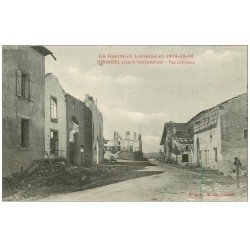 carte postale ancienne 54 HERIMENIL bombardé 1916