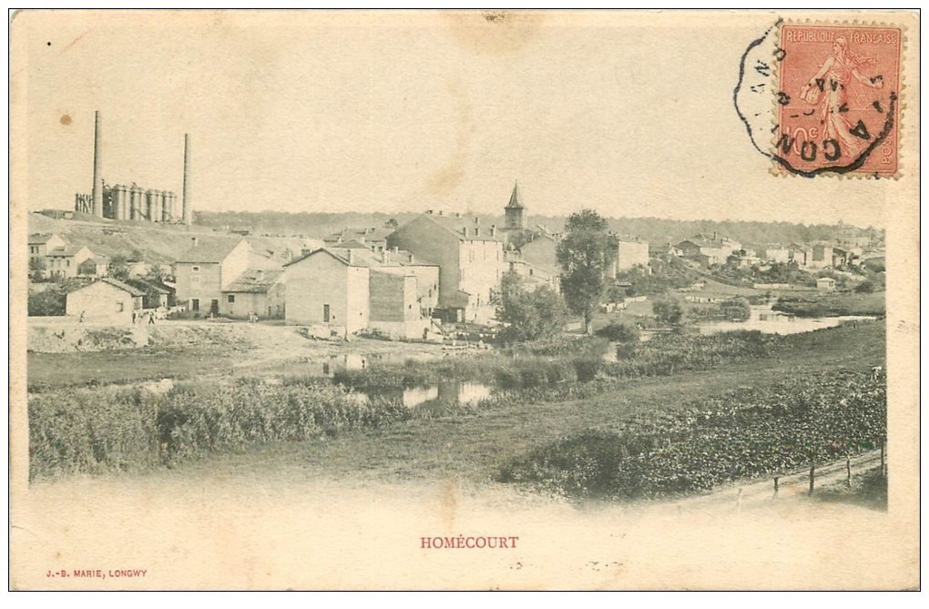 carte postale ancienne 54 HOMECOURT. 1905