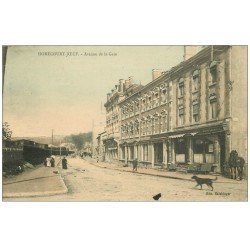 54 HOMECOURT. Avenue de la Gare 1912 . Cheval attaché devant Café