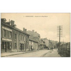 carte postale ancienne 54 HOMECOURT. Avenue de la République Comptoirs Français 1923. Pour Lamoureux