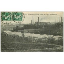 carte postale ancienne 54 HOMECOURT. Compagnie Forges et Aciéries de la Marine 1916