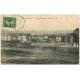 carte postale ancienne 54 HOMECOURT. Eglise, Economat, Infirmerie et Cité 1911 + Timbre Italien 10 centesimi