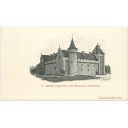 12 Château de LOC-DIEU. Carte pionnière vers 1900 vierge