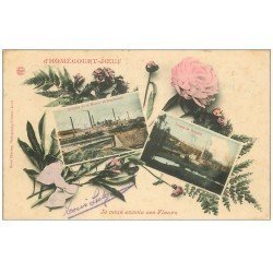 carte postale ancienne 54 HOMECOURT. JOEUF. Aciéries et Usines Wendel 1906
