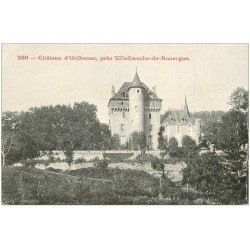 12 Château d'HORTHONAC. Carte pionnière vers 1900 vierge