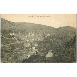 carte postale ancienne 12 CONQUES. La Vallée de Louche 1924