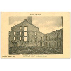 carte postale ancienne 54 JEANDELAINCOURT. La Tuilerie incendiée Guerre 1914-15