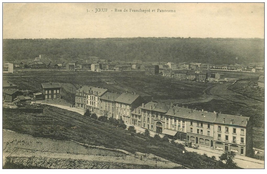 carte postale ancienne 54 JOEUF. Rue de Franchepré 1922