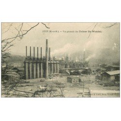 carte postale ancienne 54 JOEUF. Usines de Wendel 1927