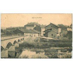 carte postale ancienne 54 JOEUF. Vue du Pont 1909