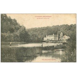 carte postale ancienne 54 LIVERDUN. Château de la Flie avec Pêcheurs
