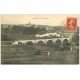 carte postale ancienne 54 LIVERDUN. Train sur le Pont 1912. Locomotive à vapeur