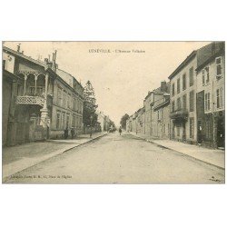 carte postale ancienne 54 LUNEVILLE. Avenue Voltaire 1924 Bal et Café Bar