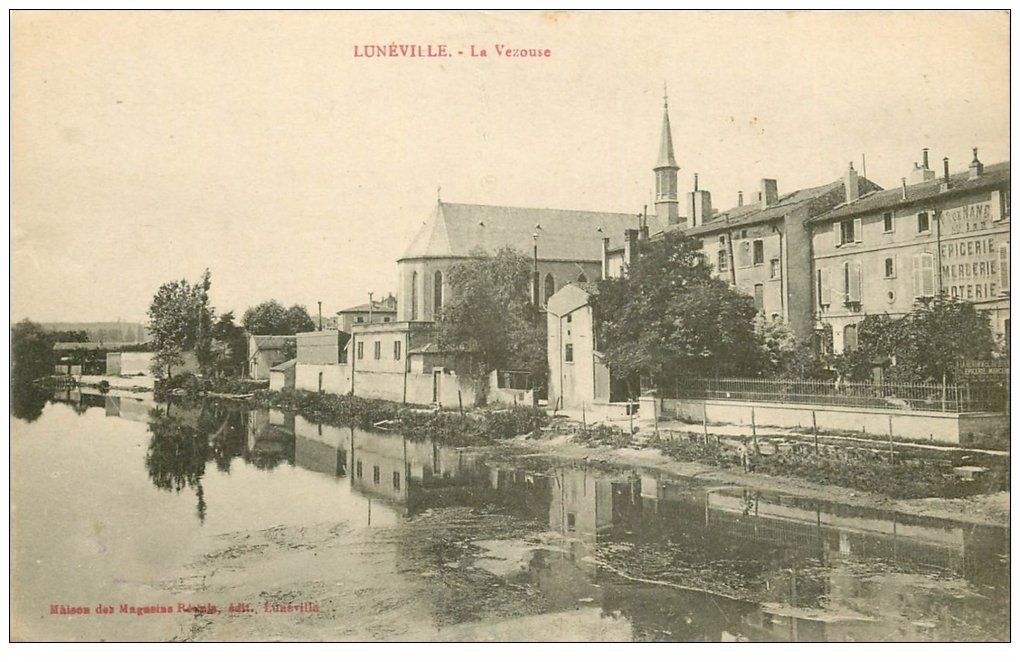carte postale ancienne 54 LUNEVILLE. La Vezouse 1921