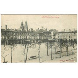 carte postale ancienne 54 LUNEVILLE. Place Léopold 1916