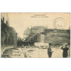 carte postale ancienne 54 LUNEVILLE. Pont de Ménil 1915