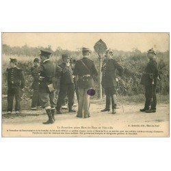 carte postale ancienne 54 MARS-LA-TOUR. Gendarmes Frontière avec Vionville. Tache encre