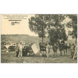 carte postale ancienne 54 MONCEL-PETTONCOURT. Aviateur Legagneux gagnant du Prix de Frontière. Circuit de l'Est en 1910
