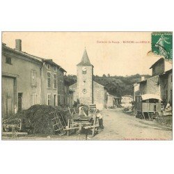 54 MONCEL-SUR-SEILLE. Enfants et Roulotte 1908