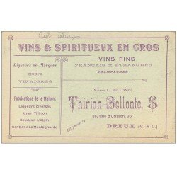 54 MONT-LES-VIGNES. 1915 Militaires. Publicité Vins et Vinaigres Thirion-Bellonte à Dreux