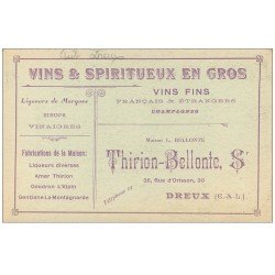 carte postale ancienne 54 MONT-LES-VIGNES. 1915 Militaires. Publicité Vins et Vinaigres Thirion-Bellonte à Dreux
