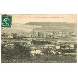 carte postale ancienne 54 NEUVES-MAISONS. Les Aciéries 1911