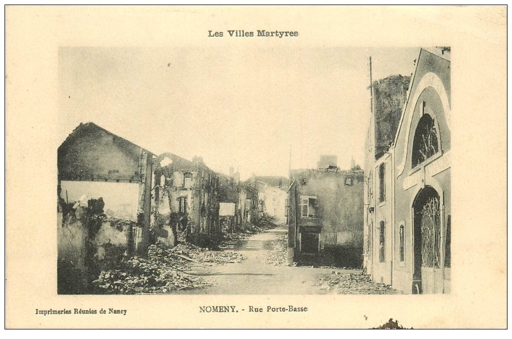 carte postale ancienne 54 NOMENY. Rue Porte-Basse