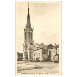 carte postale ancienne 54 NOVIANT-AUX-PRES. Place de l'Eglise