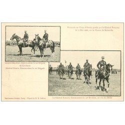 carte postale ancienne 54 PLATEAU DE MALZEVILLE en 1906. Général Bailloud, Gauthier, Faurie et Pamard