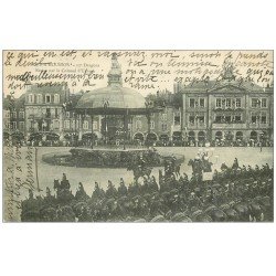 carte postale ancienne 54 PONT-A-MOUSSON. 12° Dragons Revue du Colonnel Urbach 1907