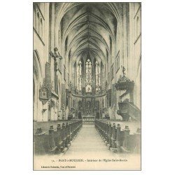 carte postale ancienne 54 PONT-A-MOUSSON. Eglise Saint-Martin 1918
