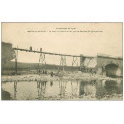 54 REHAINVILLER. Pont du Chemin de Fer 1914 avec Ouvriers et Soldats