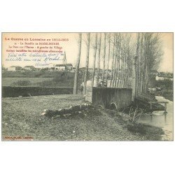 carte postale ancienne 54 ROZELIEURES. Le Pont sur l'Euron 1915 avec gamins