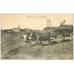 54 SAINT-MAX-PONT-D'ESSEY. Agriculture et Attelage de Boeufs