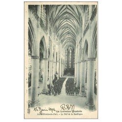 carte postale ancienne 54 SAINT-NICOLAS-DE-PORT. Basilique la Nef 1904