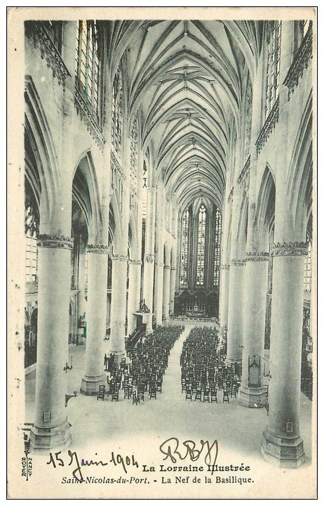 54 Saint Nicolas De Port Basilique La Nef 1904