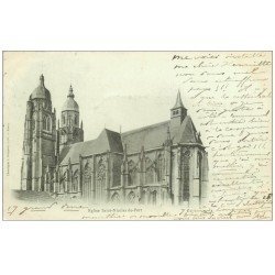 carte postale ancienne 54 SAINT-NICOLAS-DE-PORT. L'Eglise 1902