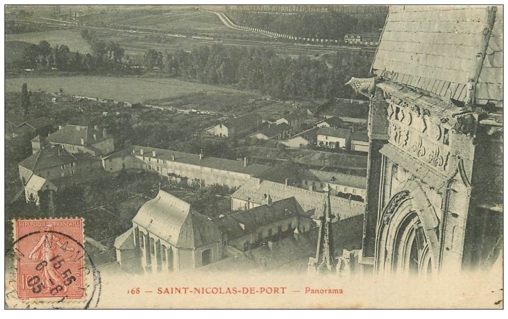 carte postale ancienne 54 SAINT-NICOLAS-DE-PORT. Panorama 1905