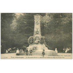 carte postale ancienne 54 TOUL. Monument Victimes du Siège de Toul en 1870