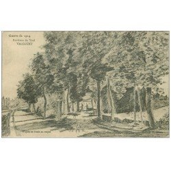 carte postale ancienne 54 VALCOURT. D'après un dessin au crayon 1915