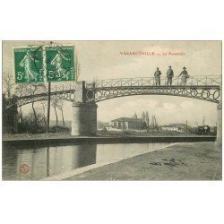 carte postale ancienne 54 VARANGEVILLE. La Passerelle 1908