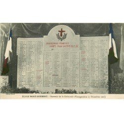 carte postale ancienne 54 NANCY. Ecole Saint-Sigisbert 19 rue Léopold. Professeurs Morts pour la France souvenir Inauguration