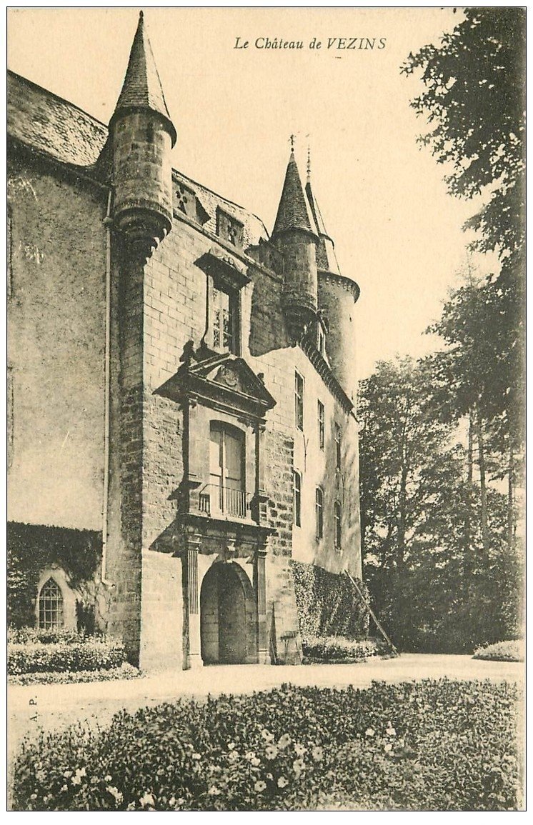 carte postale ancienne 12 Le Château de VEZINS