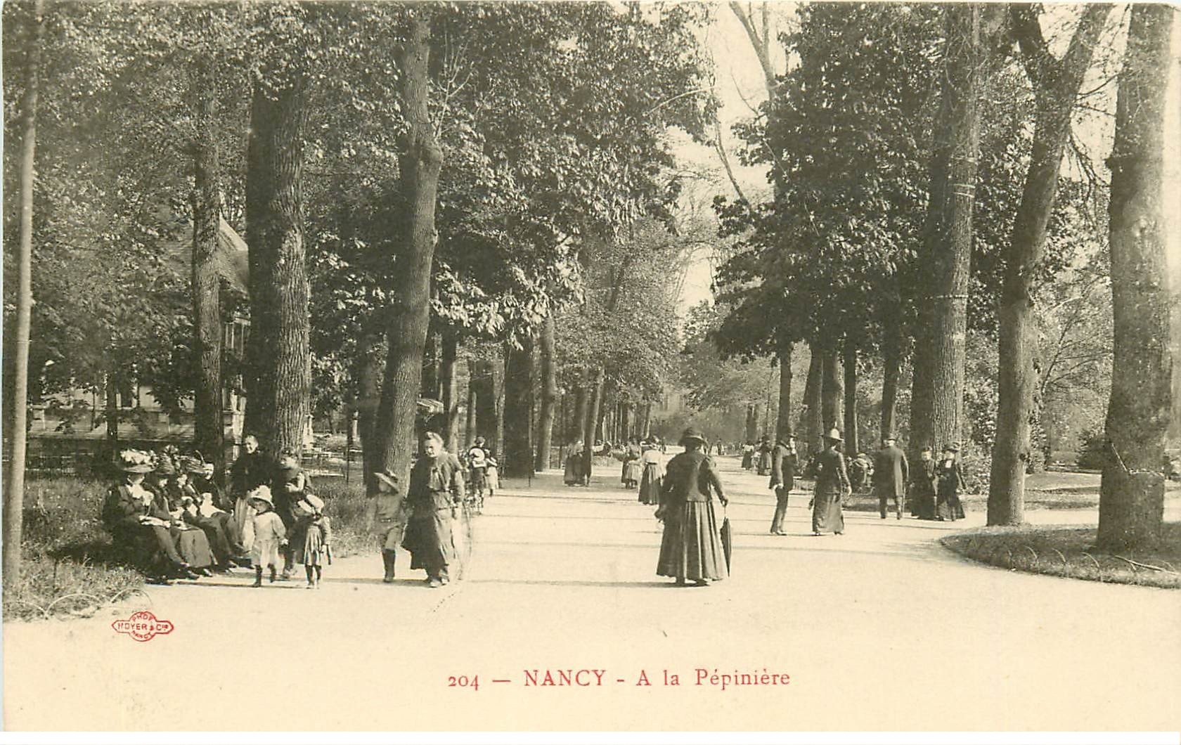 carte postale ancienne 54 NANCY. A la Pépinière. Edition Royer