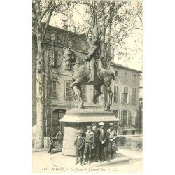 54 NANCY. Statue de Jeanne d'Arc belle animation