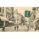 carte postale ancienne 54 NANCY. Point-Central rue Saint-Jean Banque National et Restaurant La Lorraine 1912