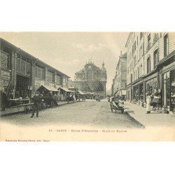 carte postale ancienne 54 NANCY. Place du Marché Eglise Saint-Sébastien