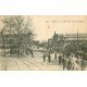 carte postale ancienne 54 NANCY. La Gare 1930 Cour de départ